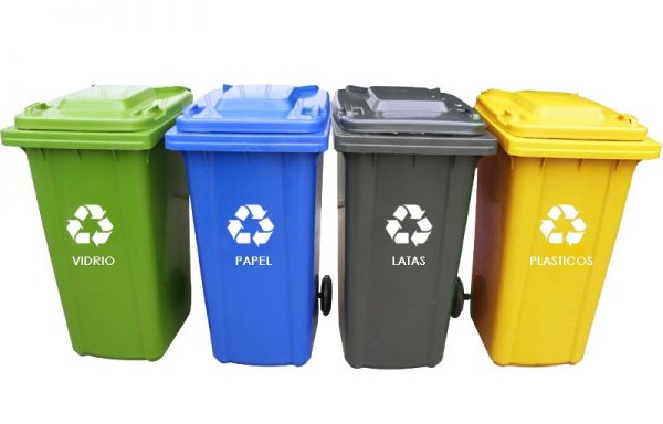 Ecocontenedor para Reciclaje 120 litros