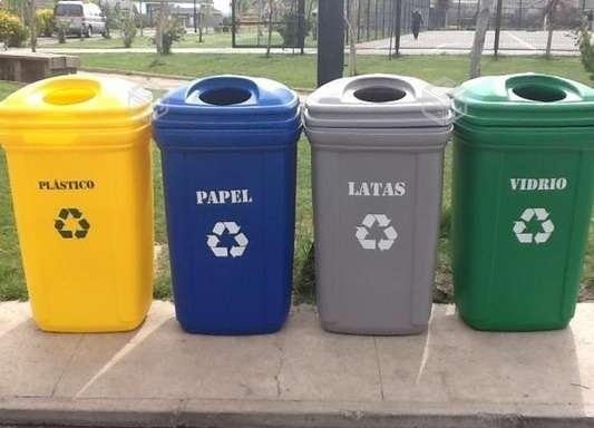 KIT 4 CONTENEDORES DE RECICLAJE 120 LITROS ( 4 Eco Contenedores )