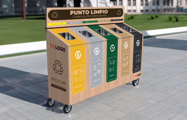 PUNTOS LIMPIOS DE ACERO MADERA Y PLASTICO